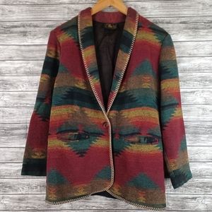 Southwestern Aztec Jacket Women's Size M